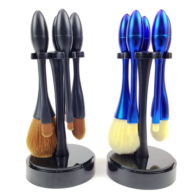 5 PCS Makeup Face Eye Brush with Standing Holder