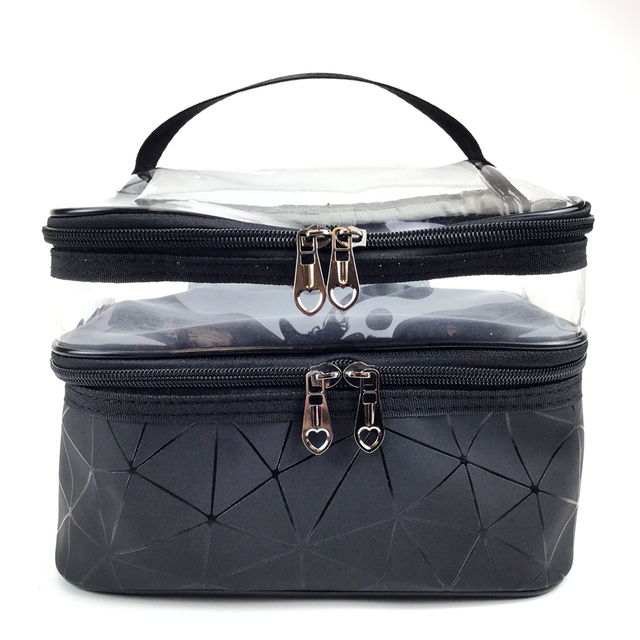 Luminous Geometric Cosmetic Bags Travel Makeup Bag